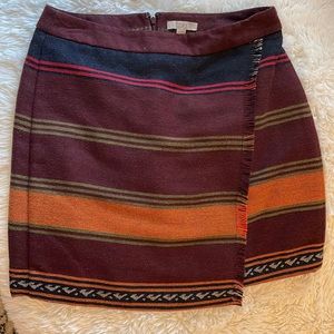 Loft mini skirt. Size 6. Thick material perfect for fall & winter!